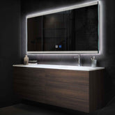 LED Spiegel Rechteckig | Touch-Schalter | Anti-Beschlag-Funktion | Neutralweißes Licht - Reyze Seria Edge Model 8